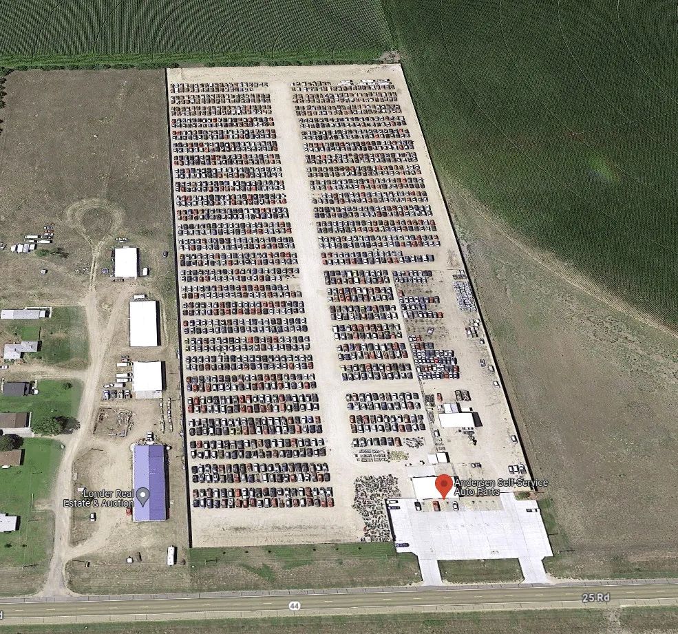 Exterior de Andersen Self-Service Auto Parts