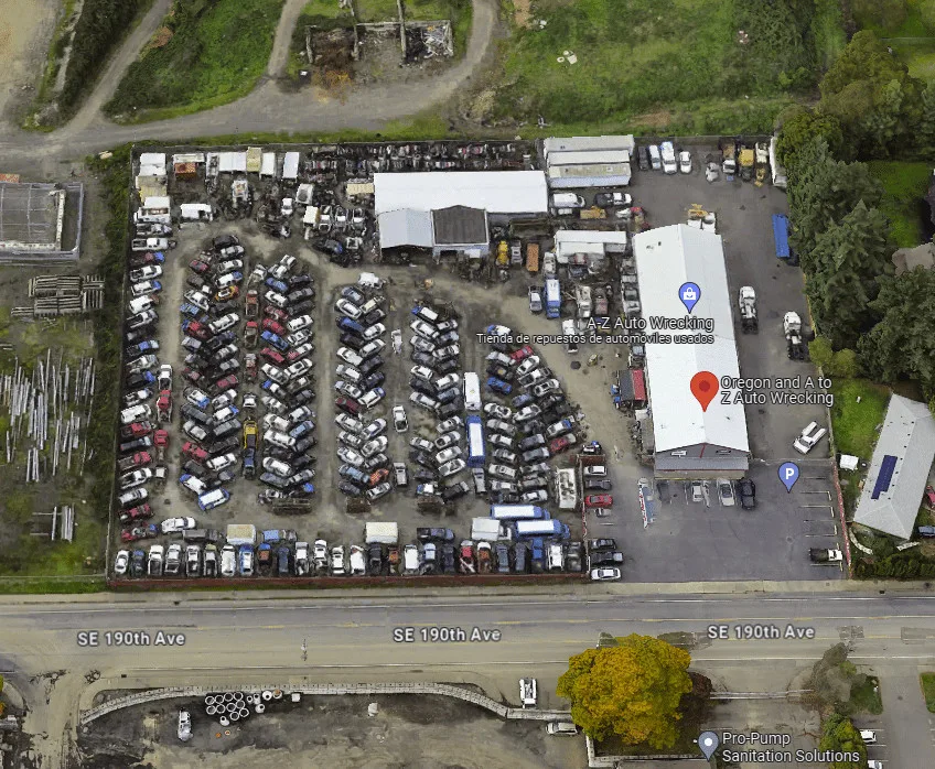 Exterior de Oregon and A TO Z Auto Wrecking
