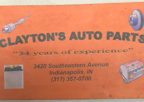 Exterior de Clayton's Auto Parts